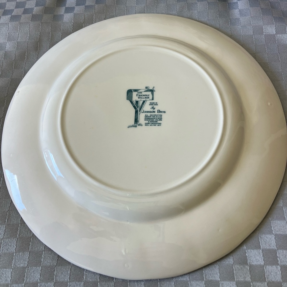 The Friendly Village by Johnson Brothers Salad Plates Made in England ๐ด๓ ง๓ ข๓ ฅ๓ ฎ๓ ง๓ ฟ - Picture 2 of 8